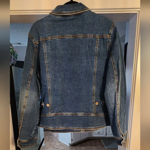 NEW!!! Martha Stewart Denim Jean Jacket,Sz Large,NWT - Picture 4 of 6